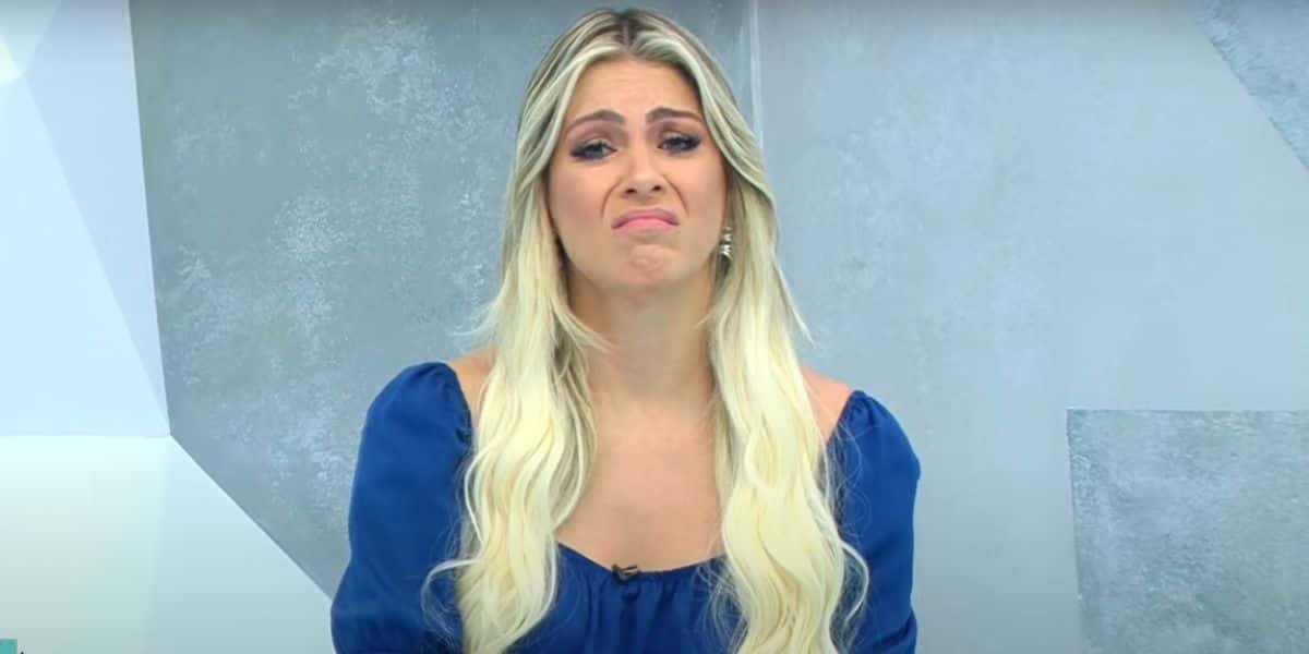 Renata Fan triste durante o Jogo Aberto (Foto: Reprodução/Band)