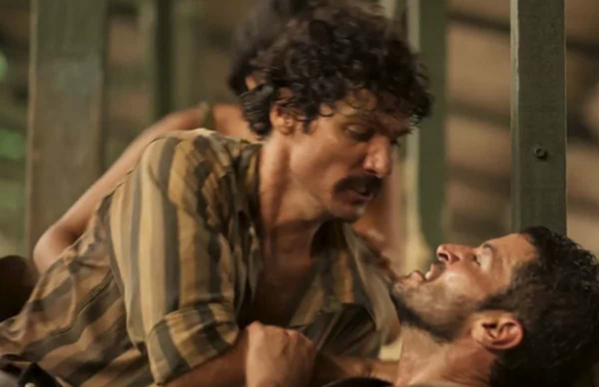 Tibério (Guito) levou uma facada em "Pantanal", e novela manteve recorde no Ibope no capítulo desta quinta-feira (26) (Foto: Reprodução / Globo)