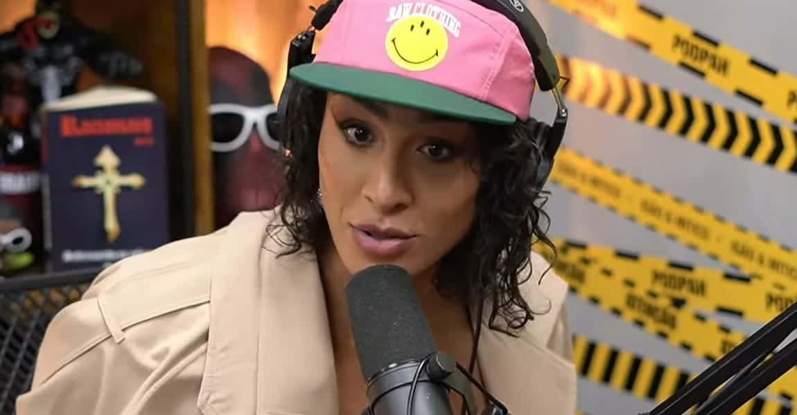 Linn da Quebrada no Podpah (Foto: Reprodução/ Youtube)