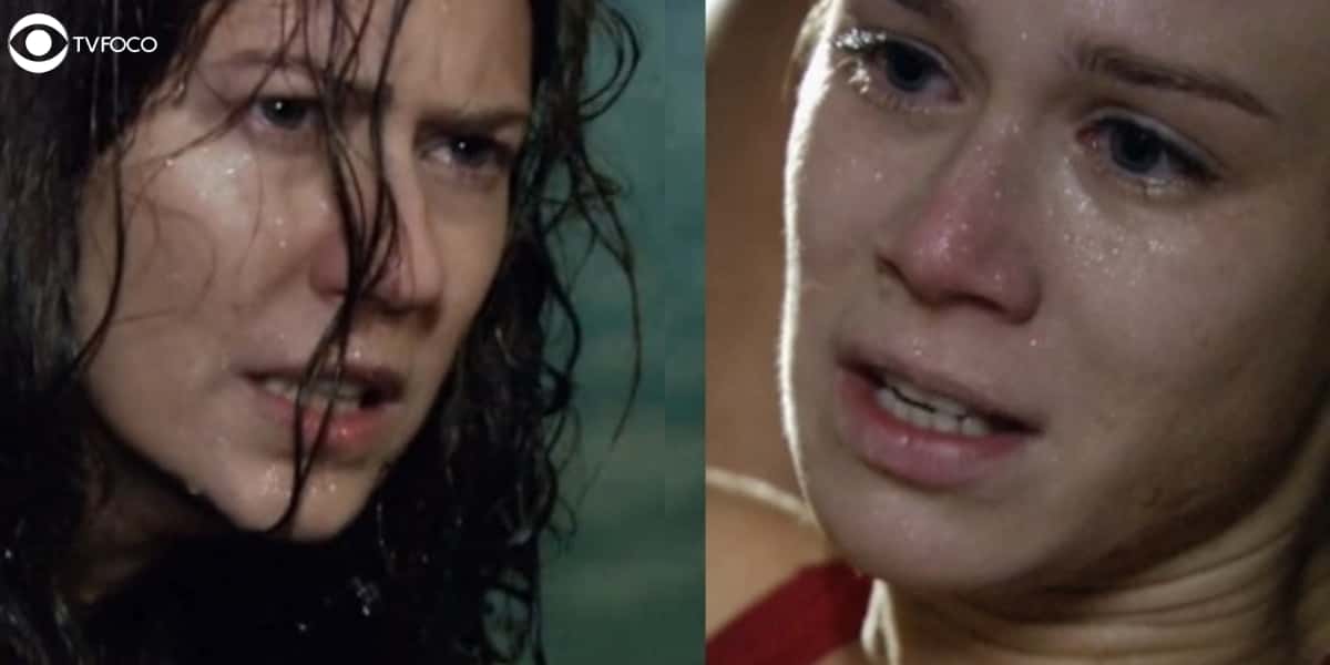 A aproximação perigosa de Lara e Flora em A Favorita (Foto: Reprodução/Globo/Montagem/Thais Teles)