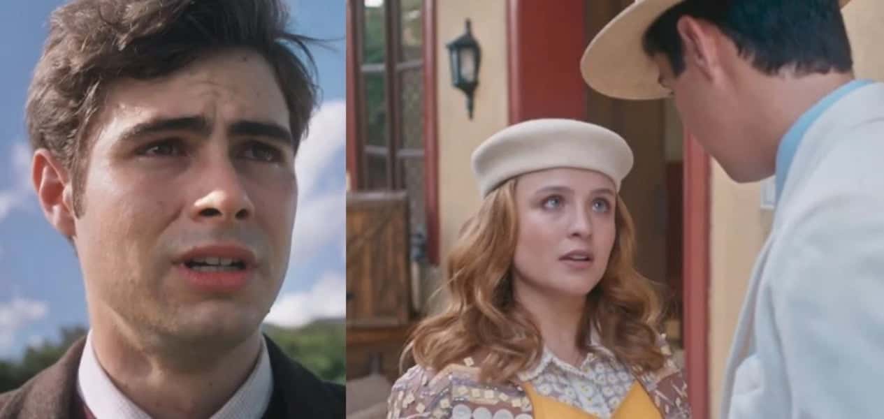Isadora (Larissa Manoela) beijará Joaquim (Danilo Mesquita) na frente do ex-noivo na novela Além da Ilusão (Foto: Reprodução / Globo)