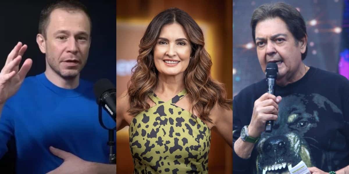 Tiago Leifert, Fátima Bernardes e Faustão tiveram saídas desmentidas (Foto: Reprodução/YouTube/TV Globo/Band)