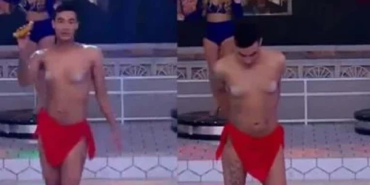 Homem enfia banana no ânus (Foto: Reprodução/SBT)