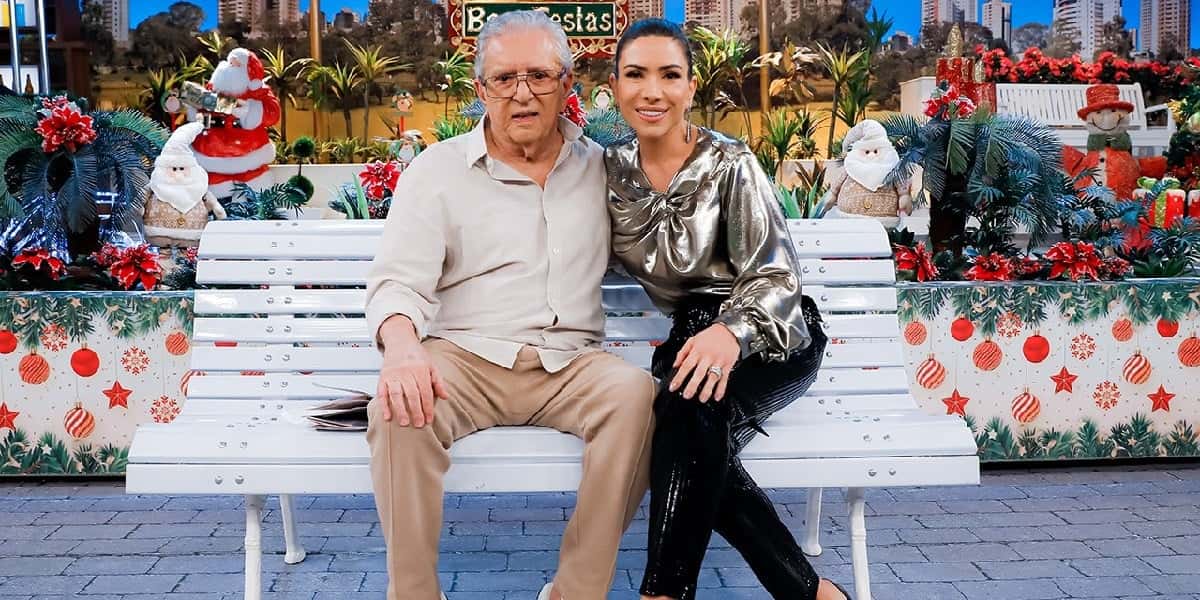 Patrícia Abravanel ao lado de Carlos Alberto (Foto: Diulgação)