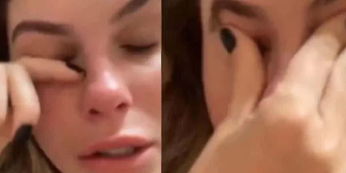 Bárbara Evans se desespera e implora socorro pela filha de 3 meses ao expor triste situação que vive em casa (Foto: Reprodução)