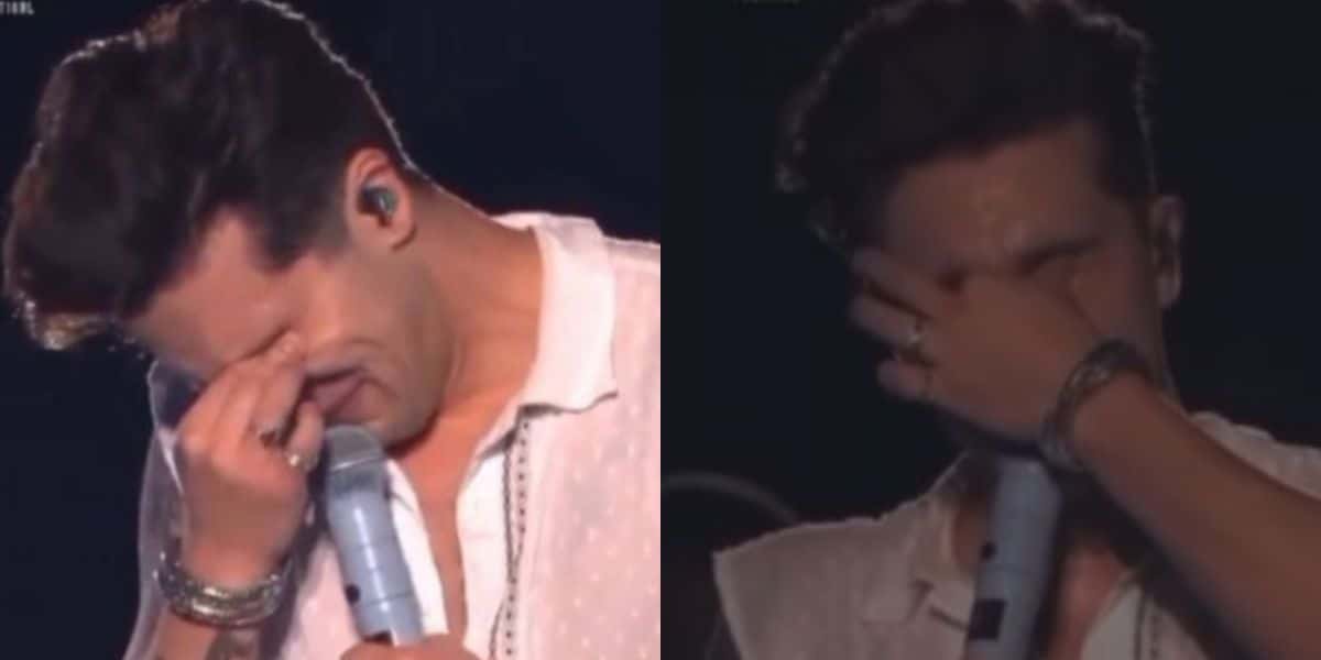 Em cima de palco, Luan Santana chora pela mãe com forte desabafo "Hoje é um dia muito..." (Foto: Reprodução)