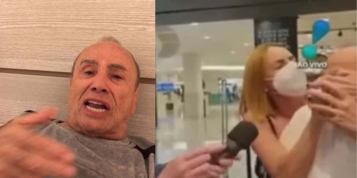 Stênio Garcia e Marline Saad no A Tarde é Sua (Reprodução: Rede TV)