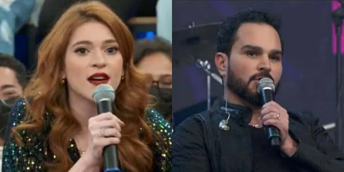 Ana Clara e Luciano Camargo no Altas Horas (Foto: Reprodução)