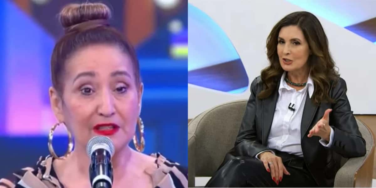 Sonia Abrão no Programa do Ratinho, do SBT, e Fátima Bernardes no Roda Viva, da Cultura - Foto: Reprodução