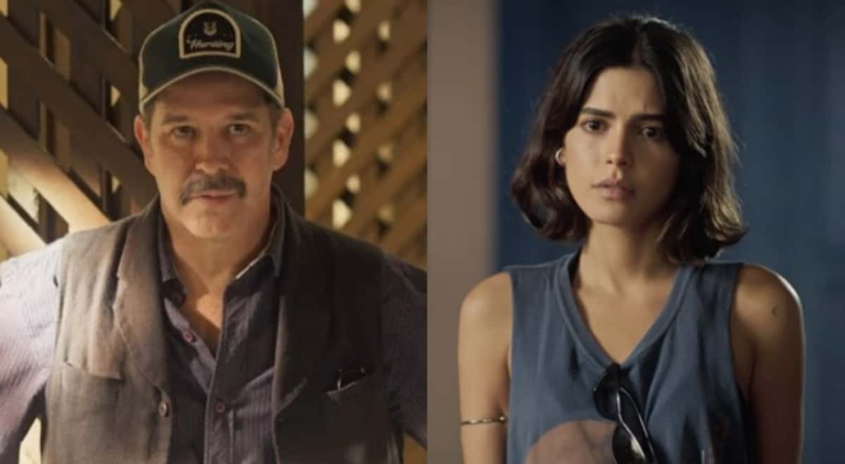 Em Pantanal, Guta (Julia Dalavia) ofenderá Tenório (Murilo Benício) para defender a mãe (Foto: Reprodução / Globo)