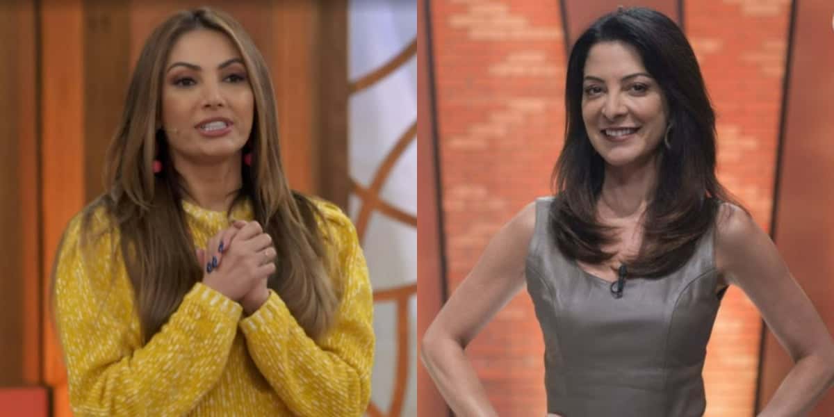 Patrícia Poeta se confundiu e falou sobre Ana Paula Padrão no "Encontro" (Foto: Reprodução/TV Globo)