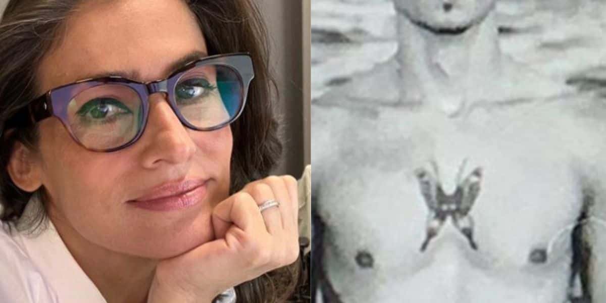 Discreta, Renata Vasconcellos divulga foto de filho gato e beleza do herdeiro deixa mulherada louca (Foto: Reprodução)