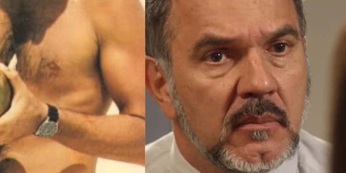 Galã da Globo, Humberto Martins, tem foto de quando era novinho, divulgada e corpão com volume na sunga choca (Foto: Reprodução)