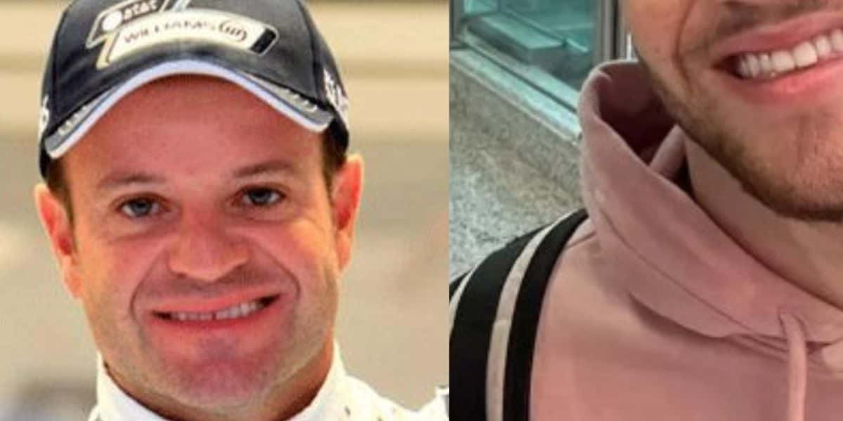 Rubens Barrichello, xingado de feio, tem filho gato exposto e beleza do rapaz deixa o Brasil chocado - Reprodução