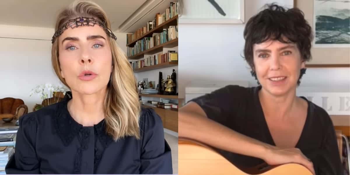 Maitê Proença recebe pedido de namoro, após término com Adriana Calcanhotto (Reprodução: Montagem TV Foco)