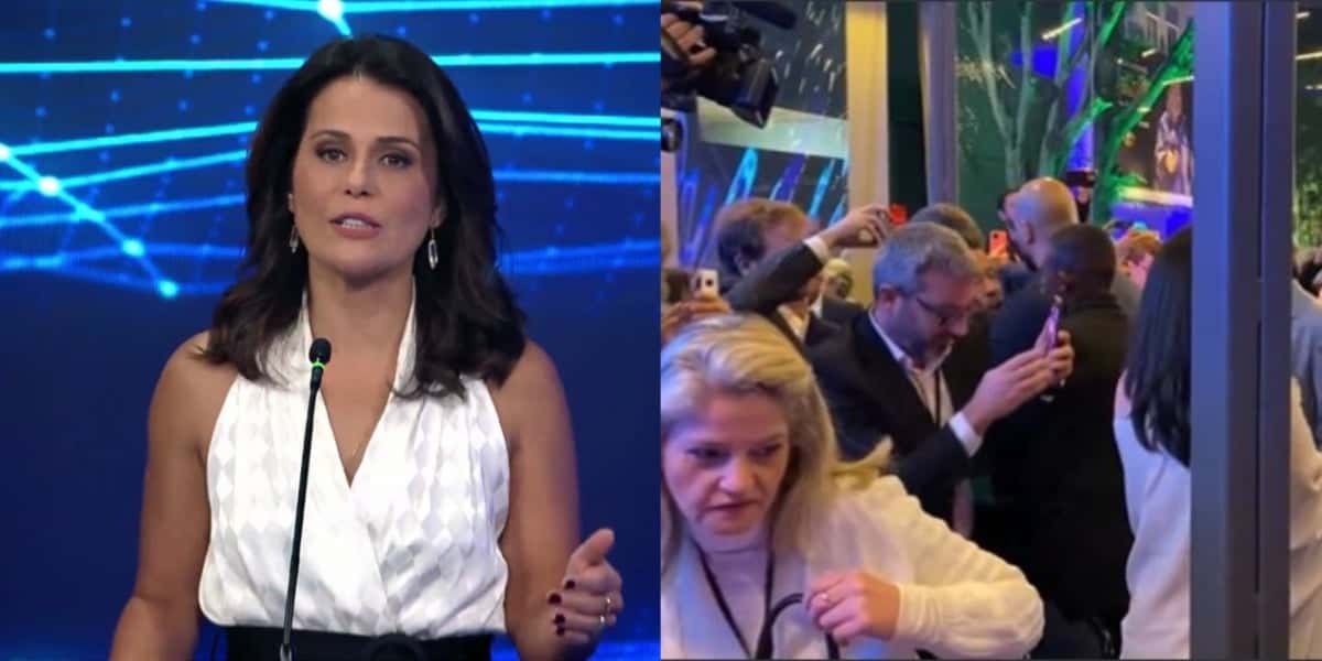 Ana Paula Araújo no debate da Band - Foto: Reprodução