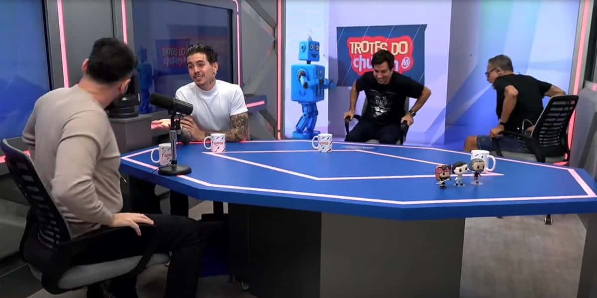 Biel e Bruno Talamo bateram boca no Chupim, da rádio Metropolitana (Foto: Reprodução / YouTube)