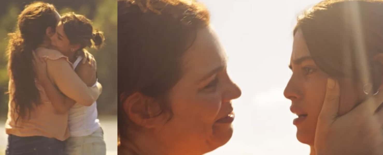 Guta (Julia Dalavia) e Marcelo (Lucas Leto) vão se casar no final de Pantanal e Maria Bruaca (Isabel Teixeira) estará na cerimônia (Foto: Reprodução / Globo)