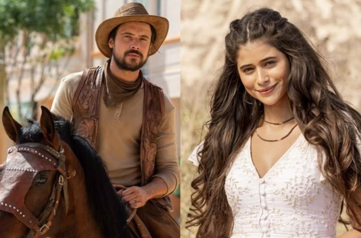 Mar do Sertão - Após sumir por 10 anos, Zé Paulino (Sergio Guizé) tem retorno triunfal e descobre que é o pai do filho de Candoca (Isadora Cruz) (Foto: Reprodução / Globo)