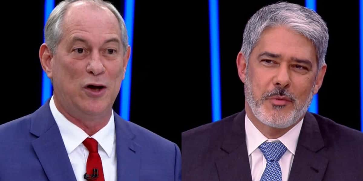 Ciro Gomes esteve no Jornal Nacional (Foto: Montagem TV Foco)