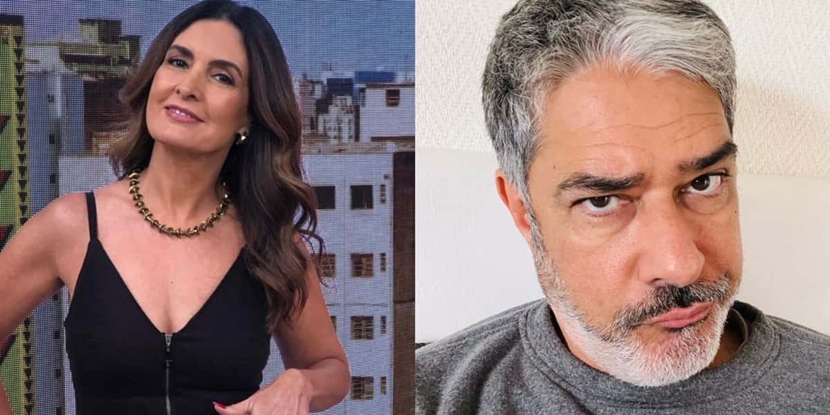 Fátima Bernardes e William Bonner (Foto: Reprodução / Montagem TV Foco)