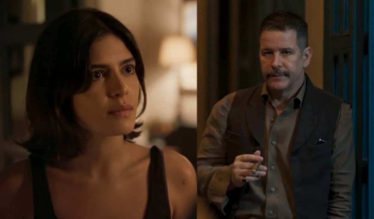 Pantanal - Guta (Julia Dalavia) sofrerá dois baques ao descobrir segredo sombrio de Tenório (Murilo Benício): "Meu pai" (Foto: Reprodução / Globo)