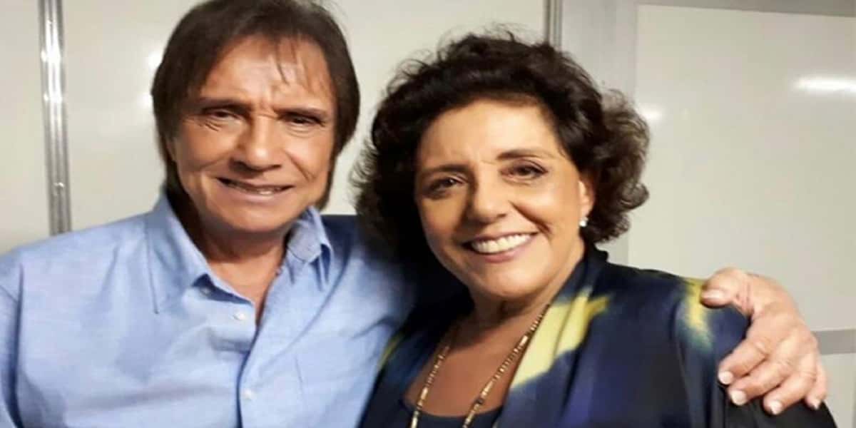 Leda Nagle e Roberto Carlos (Foto: Reprodução)