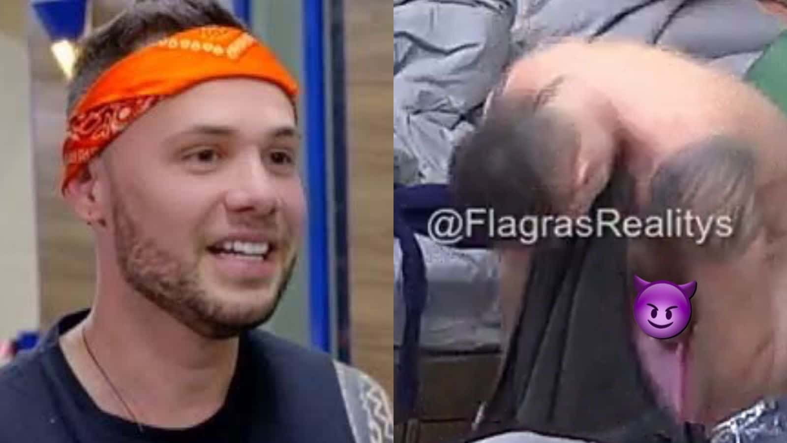 Alex Gallete abaixa a cueca em A Fazenda e acaba mostrando parte íntima sem querer - Foto: Instagram