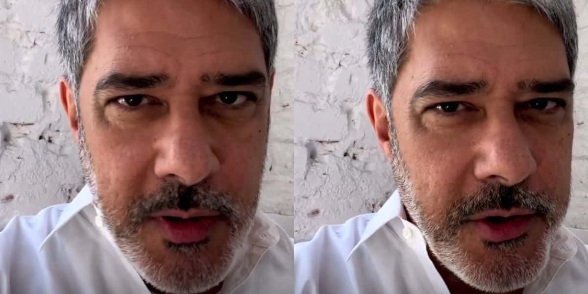 William Bonner faz anúncio sobre o JN em vídeo e surge 'fora do trabalho': "Me dando o direito" - Reprodução Instagram