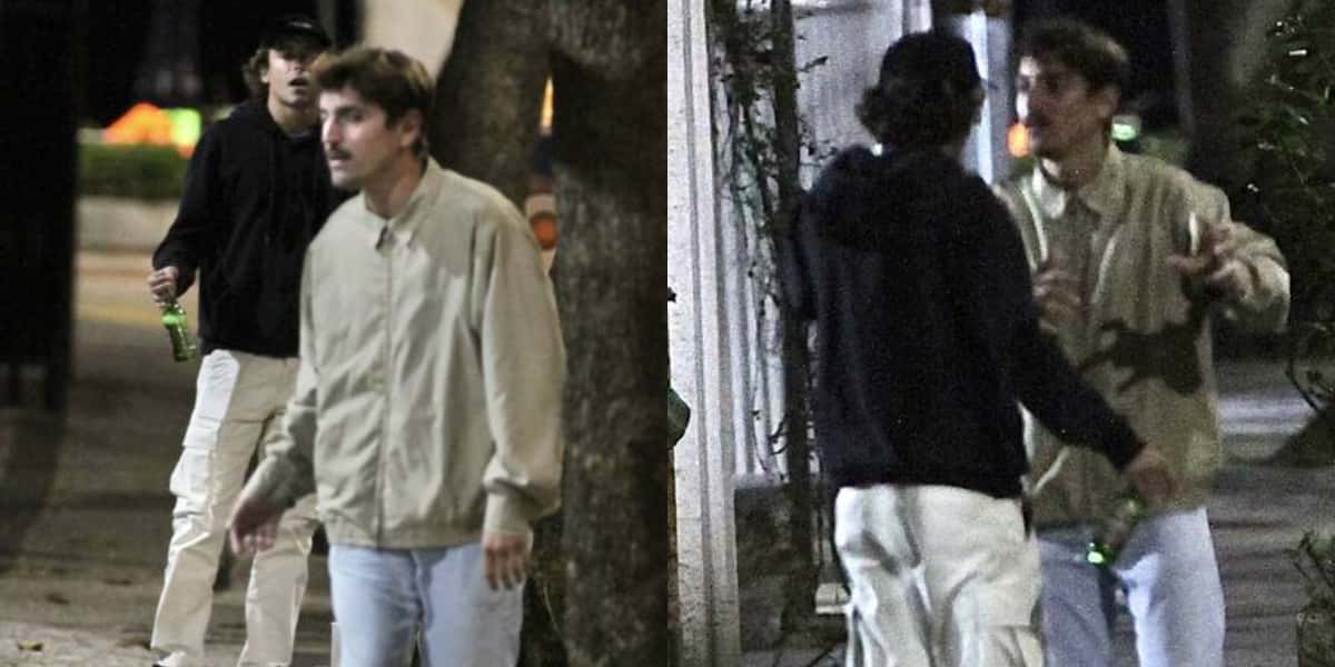 Jesuíta Barbosa briga com o namorado na rua (Foto: EXTRA)