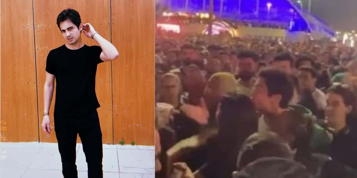 Danilo Mesquita aparece em vídeo brigando com mulher em festival (Reprodução: Montagem TV Foco)
