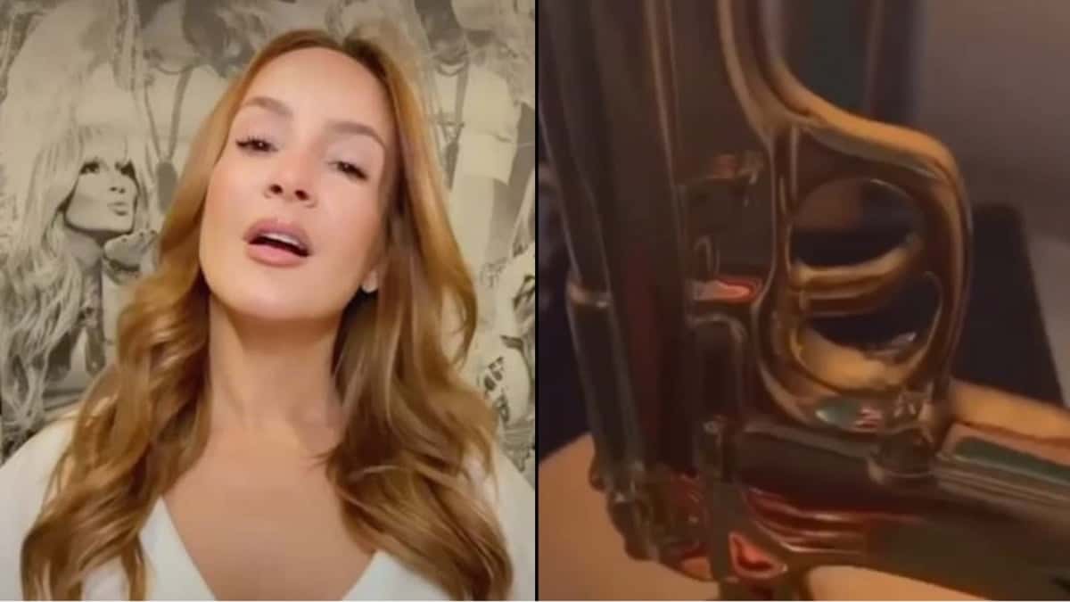 Saiba o preço do polêmico abajur de arma de Claudia Leitte (Fotos: Reprodução/ Instagram)