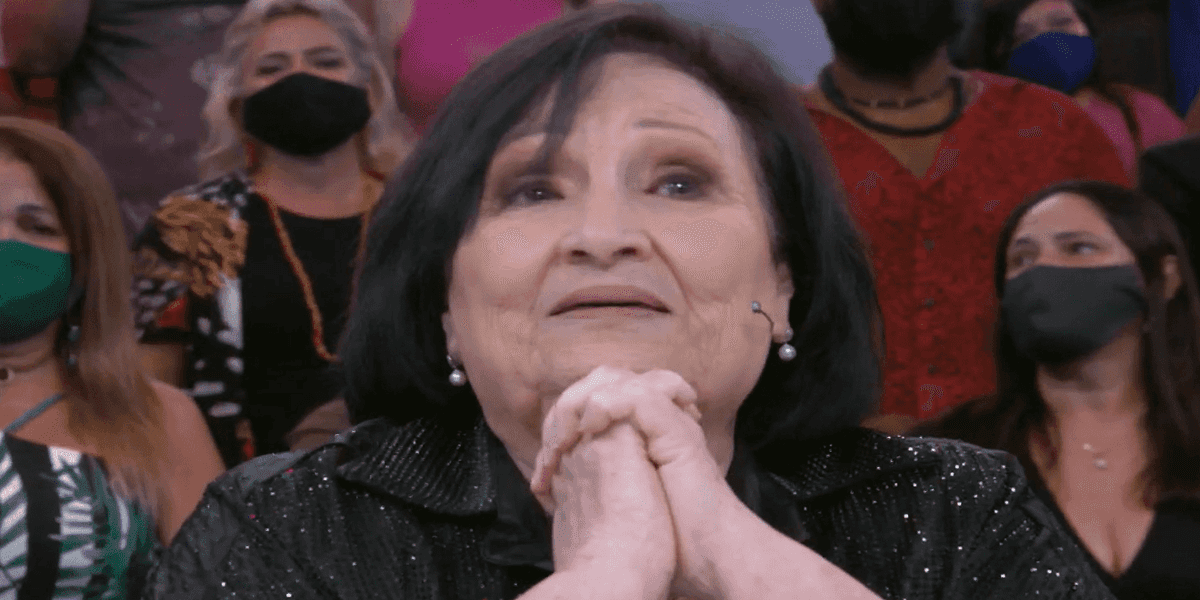 Déa Lúcia no "Domingão" (Foto: reprodução)
