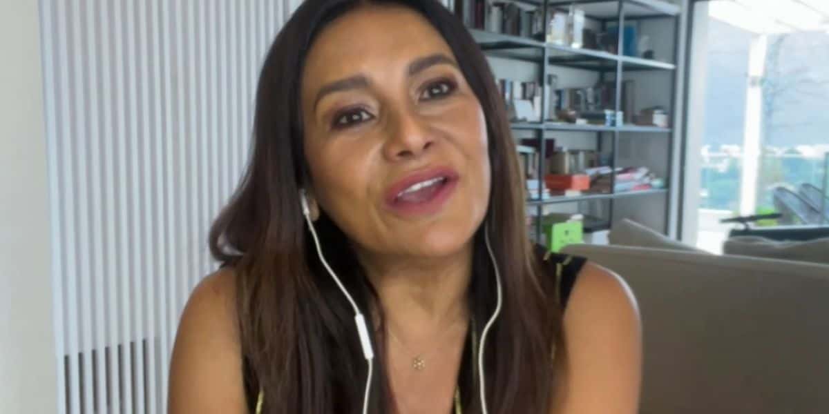 Dira Paes no Encontro (Foto: Reprodução/Globo)