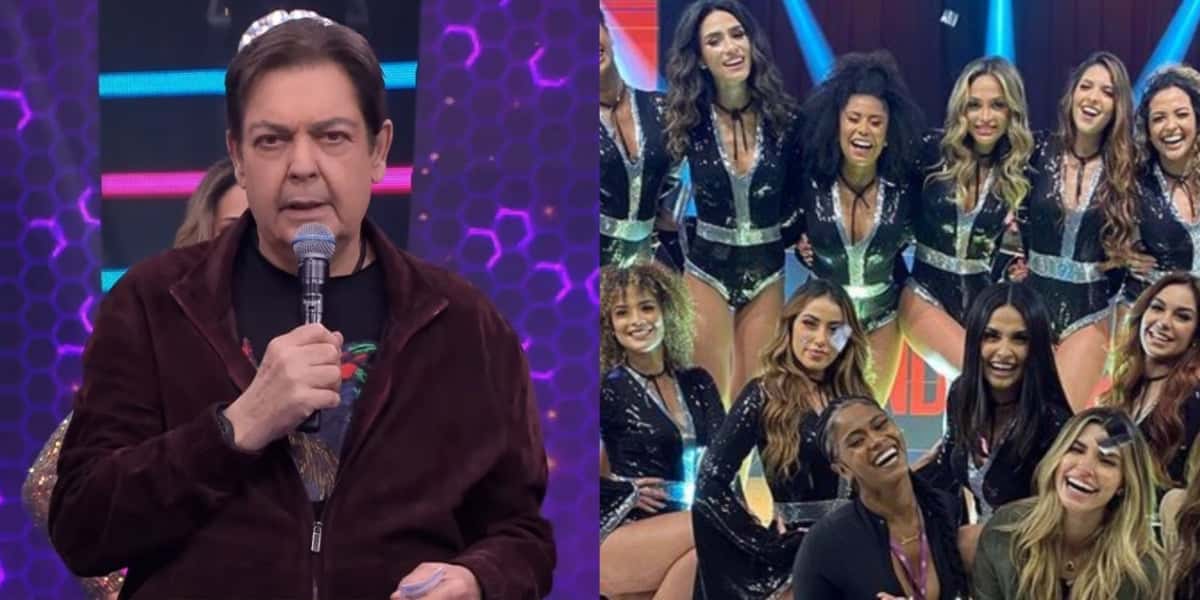 Faustão ao lado do seu balé da Band - Foto: Reprodução