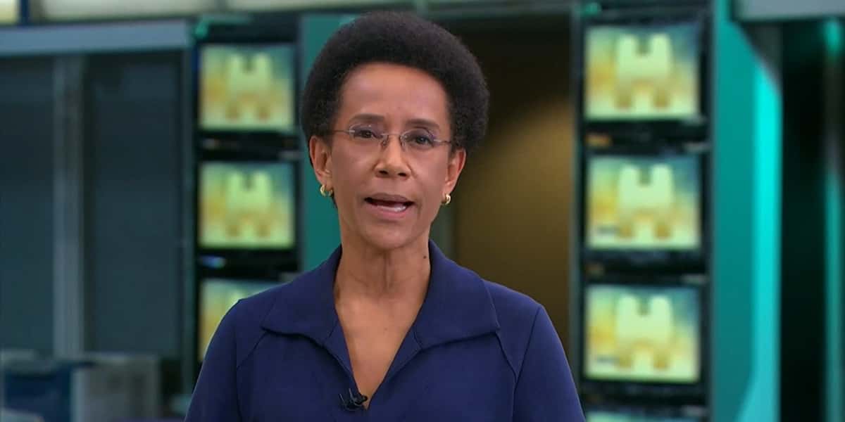 Zileide Silva no comando do Jornal Hoje (Foto: Reprodução / TV Globo)