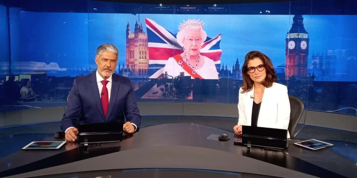 Jornal Nacional fez grande reportagem sobre a morte da Rainha Elizabeth II (Foto: Reprodução / TV Globo)