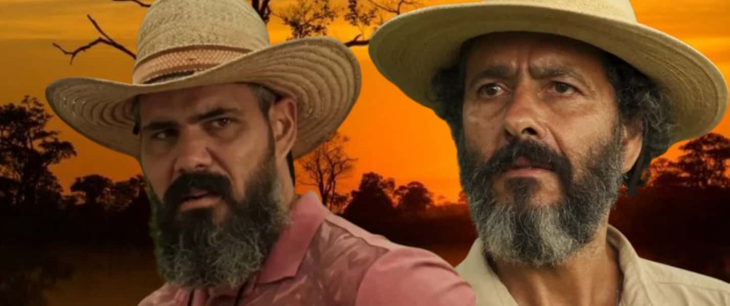 Pantanal - Zé Leôncio (Marcos Palmeira) toma atitude drástica ao descobrir que Tenório (Murilo Benício) abusou de Alcides (Juliano Cazarré) (Foto: Reprodução / Globo / Montagem TV Foco)
