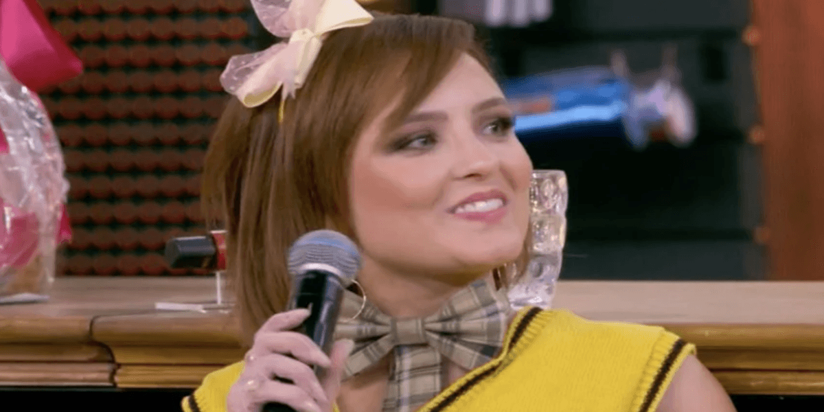 Larissa Manoela no 'Domingão' (Foto: Reprodução)