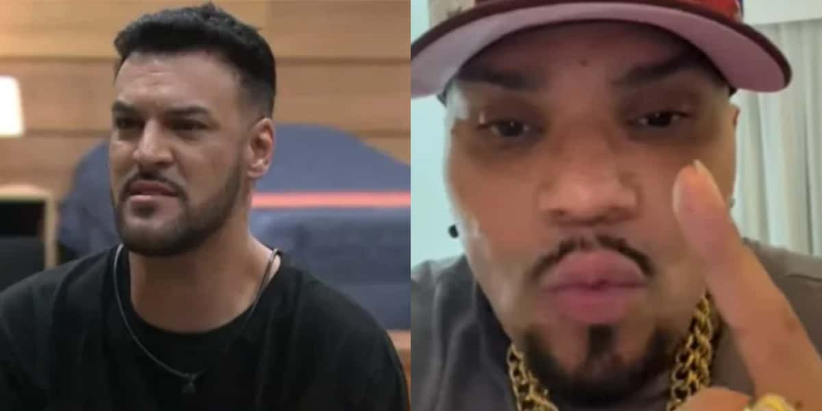 Naldo Benny saiu em defesa de Moranguinho e ameaçou MC Créu (Foto: Reprodução)
