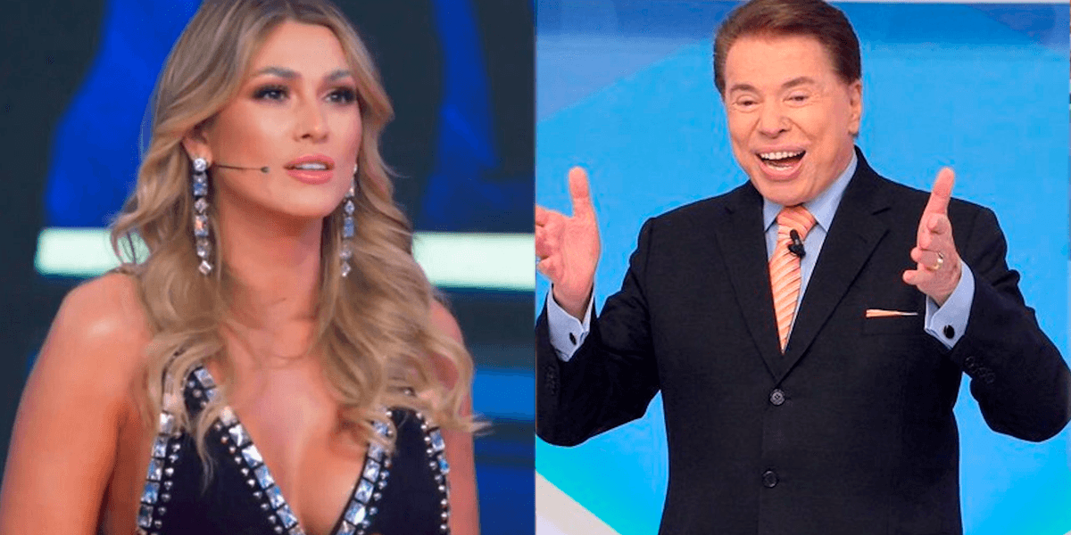 Lívia Andrade e Silvio Santos (Foto: Reprodução)