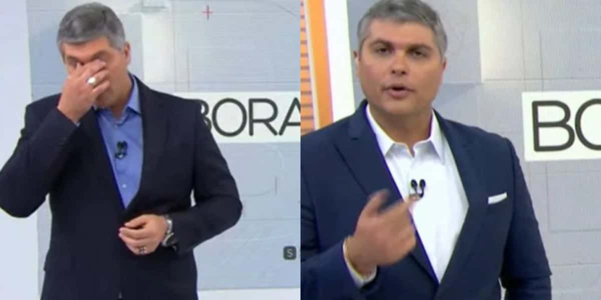 Joel Datena se irrita ao vivo (Foto Reprodução/Montagem/Tv Foco)