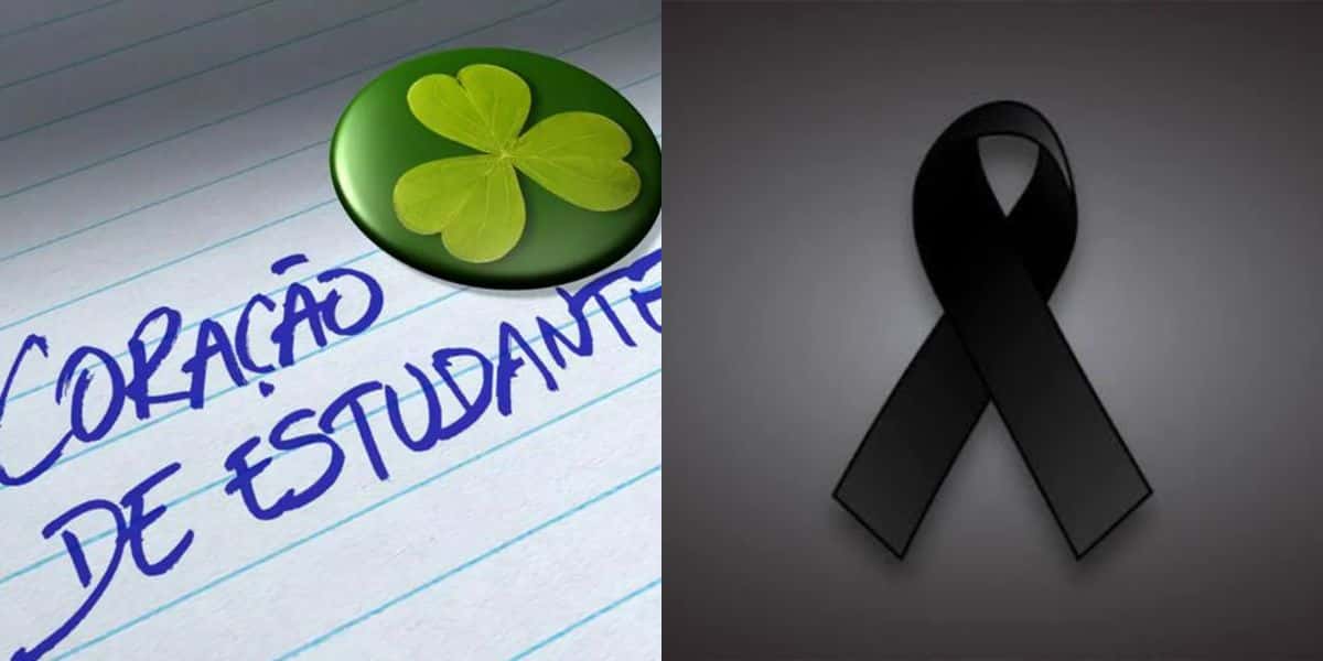 Luto no elenco de Coração de Estudante (Montagem: Reprodução)