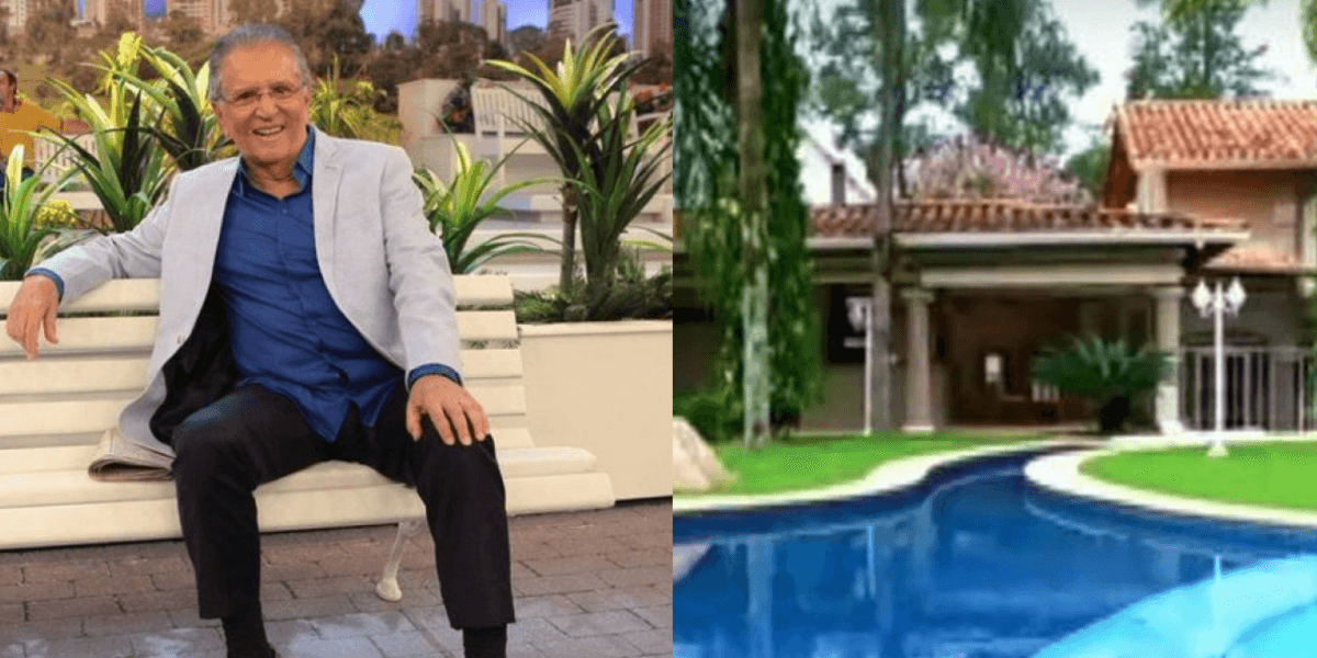 Carlos Manoel de Nóbrega tinha uma mansão que mais parecia um castelo (Foto Reprodução/ Montagem/ Tv Foco)
