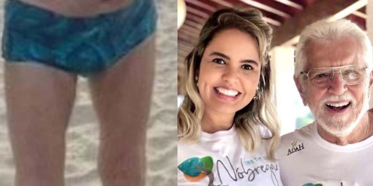 Foto de Carlos Alberto de sunga aos 83 deixou muito novinho no chinelo e para muitos ele mais parecia ter 50 - Reprodução