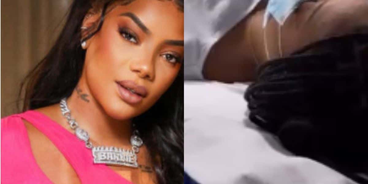 Ludmilla deixa show às pressas, é hospitalizada com fortes dores e foto na maca de hospital é divulgada (Foto: Reprodução)