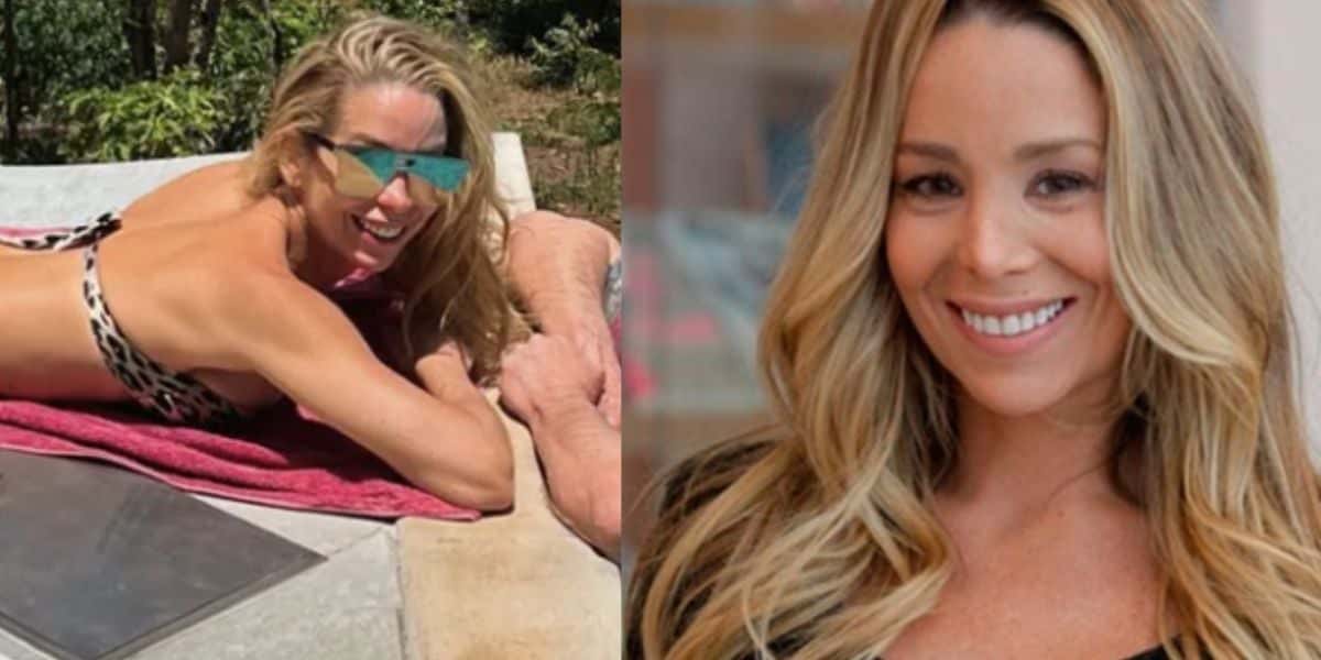 Danielle Winits surge com biquíni fio-dental provando ser uma das mulheres mais lindas do Brasil (Foto: Reprodução)