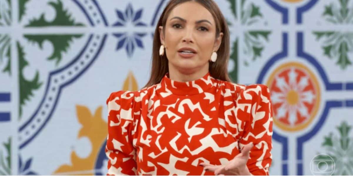 Patrícia Poeta, apresentadora do programa Encontro, foi atingida com transtorno em Congonhas e fez desabafo ao vivo - Reprodução