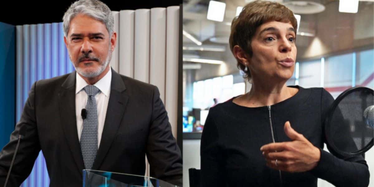 William Bonner divulga bastidores da Globo e expõe o que Renata Lo Prete foi fazer, após 8 horas em pé - Reprodução