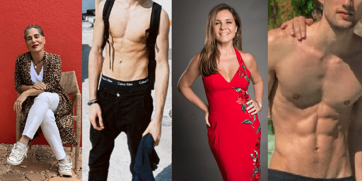 Gloria Pires e Adriana Esteves e filhos (Foto: Divulgação)